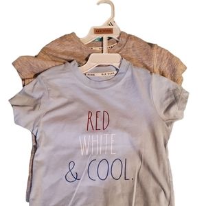 Boy's 2 pack short sleeve shirts/  Rae Dunn